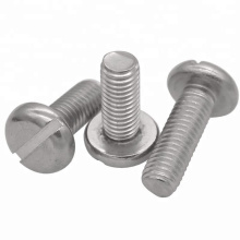 Stainless Steel SS304 SS316 Slotted Pan Head Screw DIN85